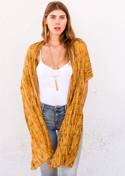 Autumn Vintage Silk Sari Scarf