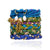 Hawaiian Mix Vintage Sari Six Bracelet Stack